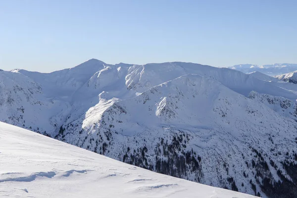 Vacker Vinter Utsikt Över Polska Bergen — Stockfoto