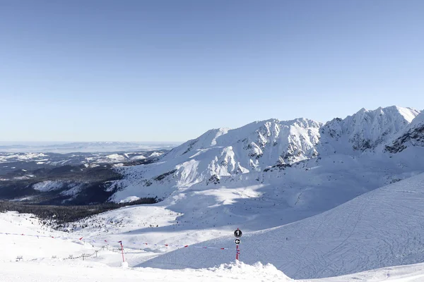 Bella Vista Invernale Delle Montagne Polacche — Foto Stock