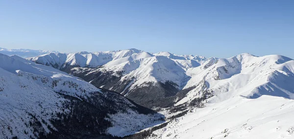 Schöner Winterblick Auf Die Polnischen Berge — Stockfoto