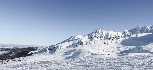 Schöner Winterblick Auf Die Polnischen Berge — Stockfoto