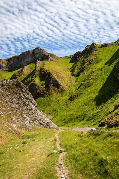 Mam Tor Peak District Anglii Krásné Místo Pro Milovníky Hor — Stock fotografie