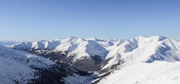 Schöner Winterblick Auf Die Polnischen Berge — Stockfoto