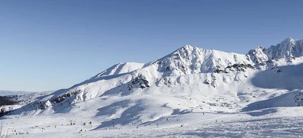 Schöner Winterblick Auf Die Polnischen Berge — Stockfoto