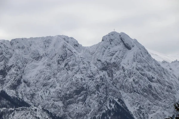 Зимовий Пейзаж Польських Гір — стокове фото