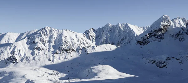 Winterlandschap Van Poolse Bergen — Stockfoto