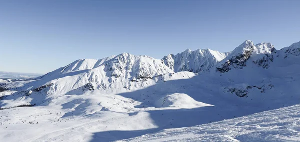 Winterlandschap Van Poolse Bergen — Stockfoto