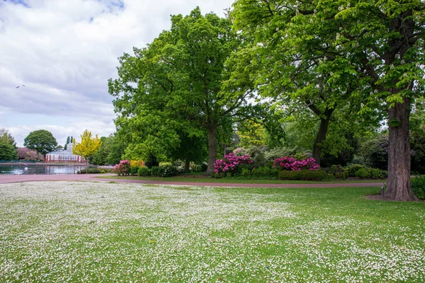 Vista Parque Inglês Primavera Inglaterra — Fotografia de Stock