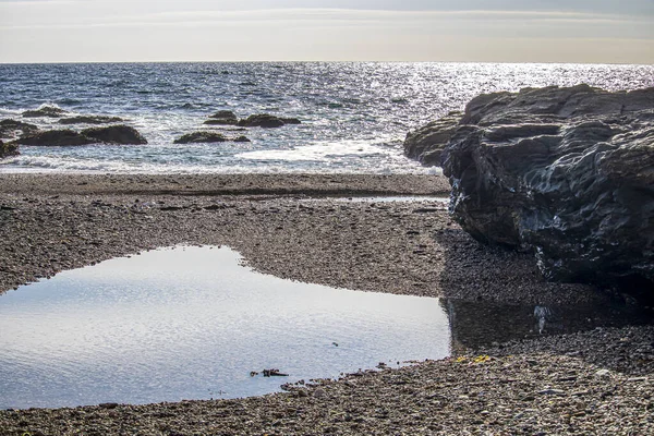 Polzeath Eine Wunderschöne Küstenlandschaft Nord Cornwall — Stockfoto