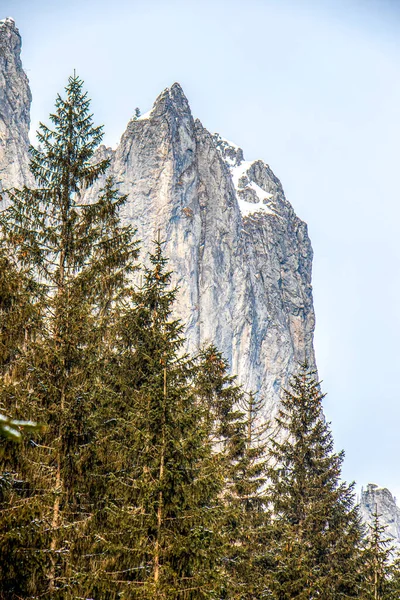 Uma Bela Vista Inverno Polonês Montanhas Tatra — Fotografia de Stock