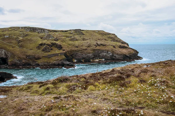 Tintagel Красивий Вид Гори Море Корнуоллі — стокове фото