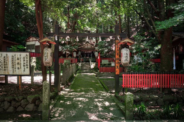Японське Святилище Знак Лампи Переклад Бог Шиба — стокове фото