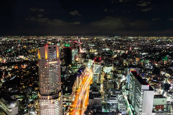 Shibuya Tokyo Japonya Güzel Bir Gece Manzarası Var — Stok fotoğraf