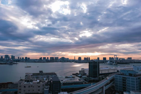 Vista Panorámica Del Paisaje Urbano Japón Tokyo Con Hermoso Cielo —  Fotos de Stock