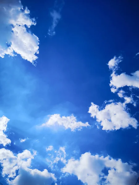 Красивое Голубое Небо Облака Пространством Фона — стоковое фото
