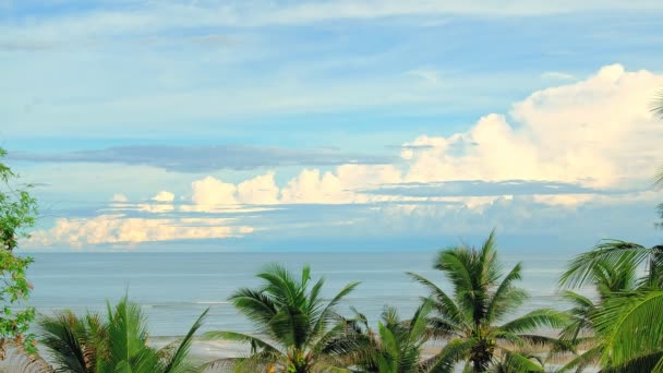 Krásné Úžasné Časová Prodleva Oblohy Mraků Nad Pláží Hua Hin — Stock video