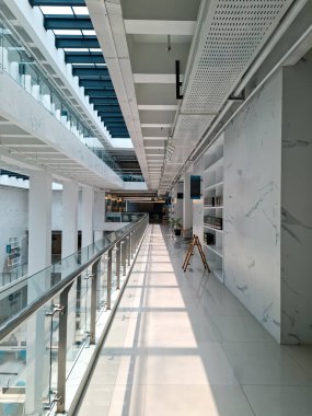 Modern Library Bookshelves With Books at Jusuf Kalla Library. Depok, Indonesia - 06 09 2025