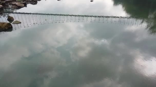 Piękny Widok Rzekę Opak Bantul Yogyakarta Indonezja — Wideo stockowe