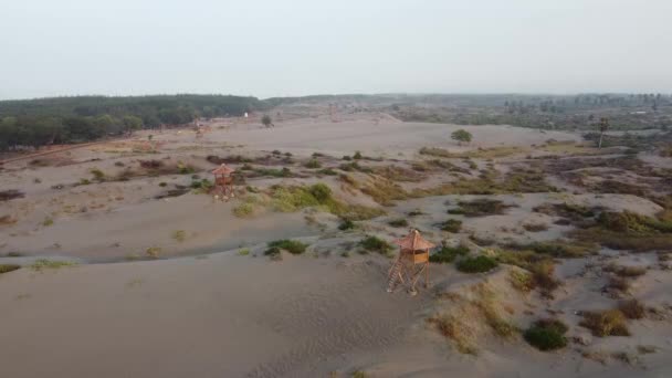 Imagens Aéreas Gumuk Pasir Sand Dune Yogyakarta Indonésia — Vídeo de Stock