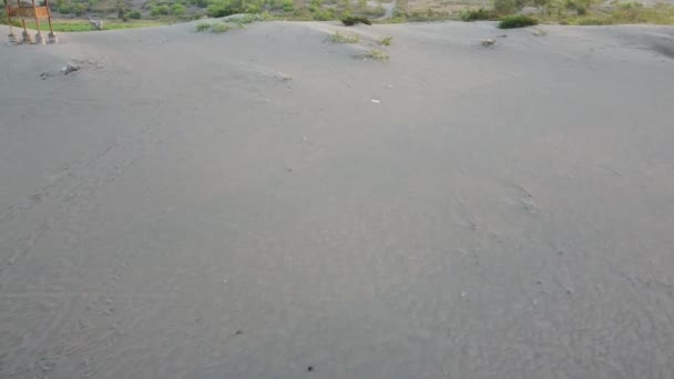 Съемки Гумук Пасир Песчаная Дюна Джокьякарте Индонезия — стоковое видео