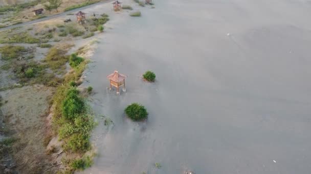 Légi Felvétel Gumuk Pasir Sand Dune Ról Yogyakarta Indonéziában — Stock videók