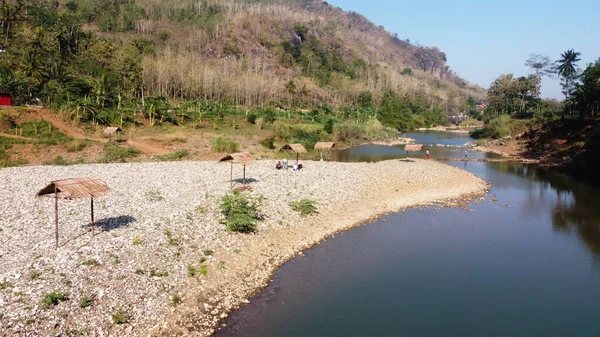 Oyo Rivier Zomer Bantul Yogyakarta — Stockfoto