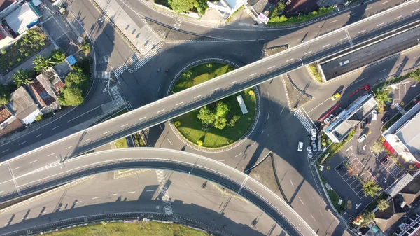 Yogyakarta Indonesia August 2020 Top View Jombor Flyover — Stock Photo, Image