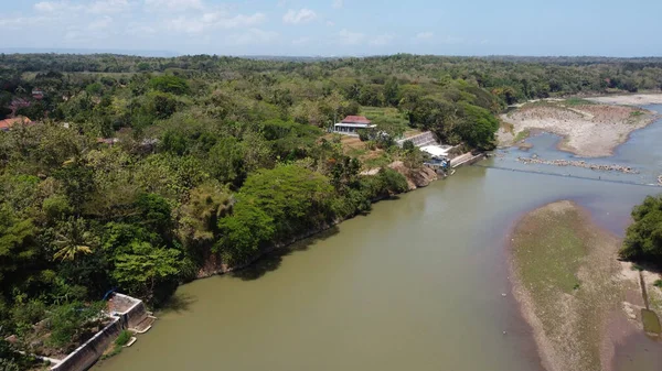 Progo River Dry Season — Stock Photo, Image