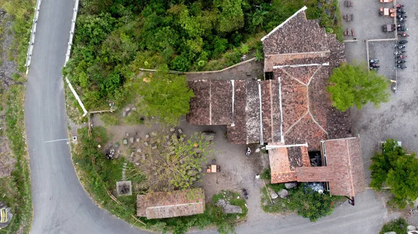 Luftaufnahme Des Merapi Cafés — Stockfoto