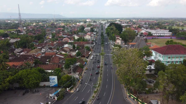 Yogyakarta Indonesia September 2020 Suasana Lalu Lintas Kabupaten Bantul — Stok Foto
