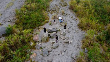 Yogyakarta, Endonezya - 13 Ekim 2020: Kaliadem Yogyakarta 'daki turist görüntüsü