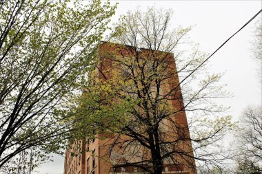 Bronx New York 'ta bir kentsel alanda mimari fotoğraf