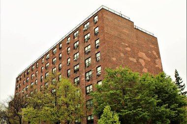 Bronx New York 'ta bir kentsel alanda mimari fotoğraf