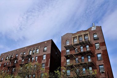 Bronx New York 'ta bir kentsel alanda mimari fotoğraf