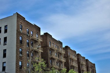 Bronx New York 'ta bir kentsel alanda mimari fotoğraf