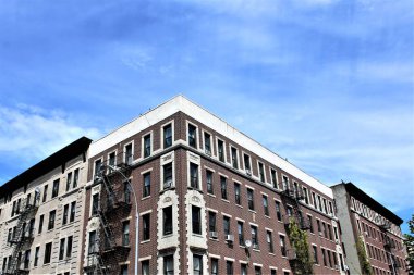 Bronx New York 'ta bir kentsel alanda mimari fotoğraf