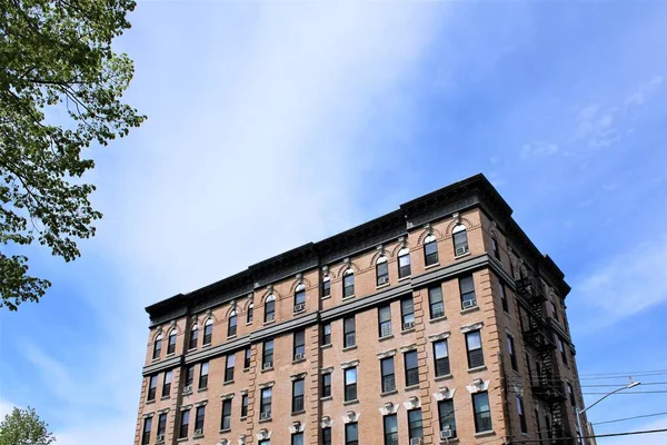 Architektoniczne Zdjęcie Terenie Miejskim Nowym Jorku Bronksie — Zdjęcie stockowe