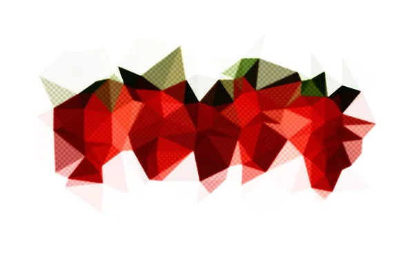 Imagem Abstrata Forma Polígono Multicolorido — Fotografia de Stock