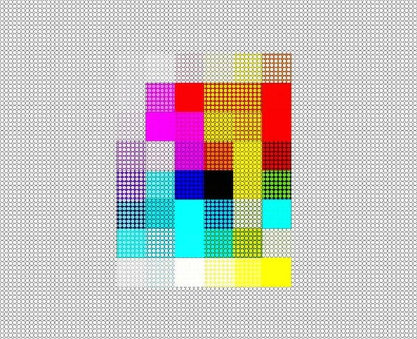 Ilustración Abstracta Fondo Geométrico Multicolor —  Fotos de Stock