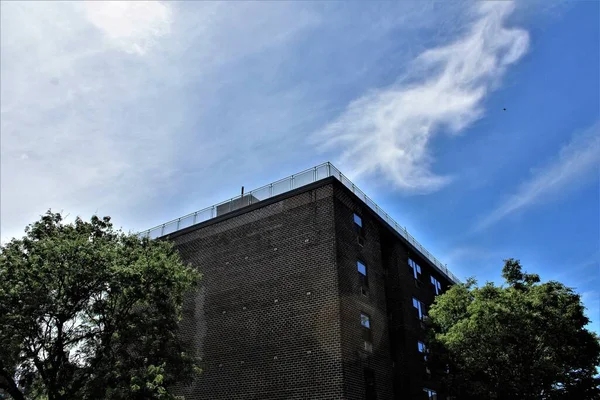 Bronx New York Bir Şehir Bölgesindeki Bir Binanın Fotoğrafı — Stok fotoğraf