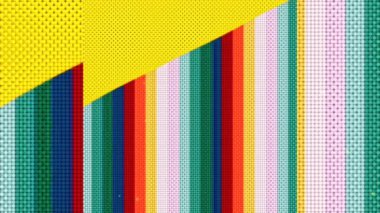 Dijital efektli soyut bir illüstrasyonun videosu