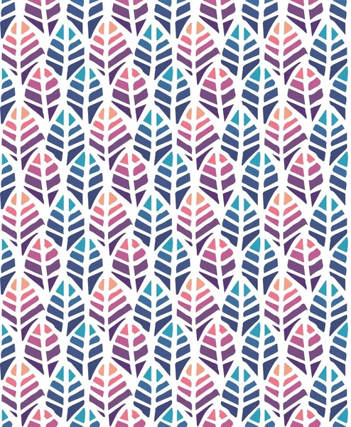 Parlak renkli yaprakların kusursuz vektör arkaplanı. Duvar kağıdı, tekstil. Stok illüstrasyonu.