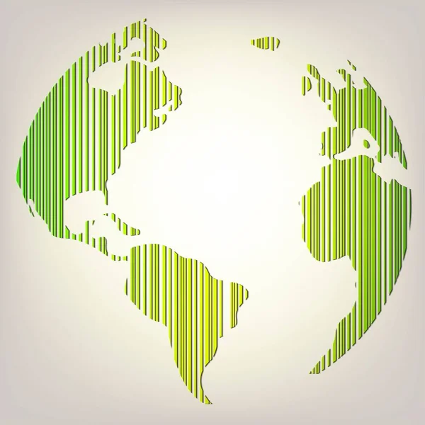 Işık arkaplanındaki dünyanın ana hatları. Ülkelerin ve kıtaların görüntüleri. Stok vektörü.