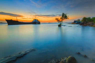 Batam Adası 'nda Tanker Gemisi 