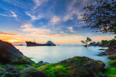 Batam Adası 'nda Tanker Gemisi 