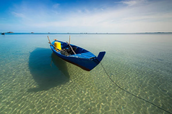 Trikora Beach 2018 Insel Bintan Ein Foto Von Einem Boot — Stockfoto