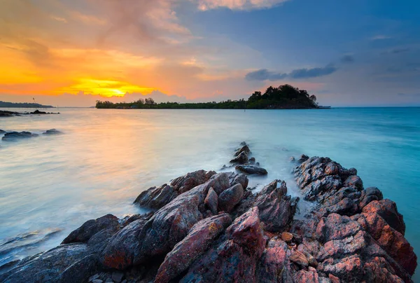 Dangas Beach Batam Island Vhodné Místo Pro Cestování Rodinou Přáteli — Stock fotografie