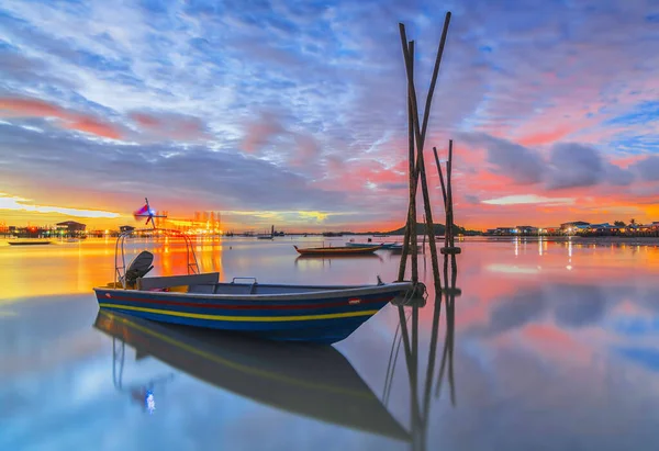 Fishing Boats Beautiful Sunset — Stock Photo, Image