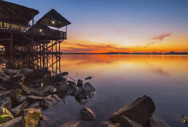 Mescid Raya Batam Şehri Batam Ada Sakinlerinin Cami Gururu — Stok fotoğraf