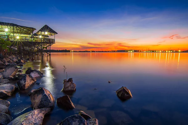 Batam Adası Nda Güzel Bir Gün Batımı — Stok fotoğraf