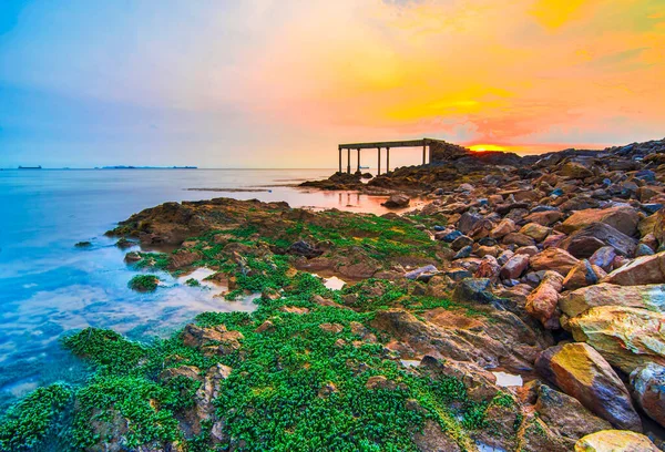 Mirota海滩 Batam岛日落 — 图库照片